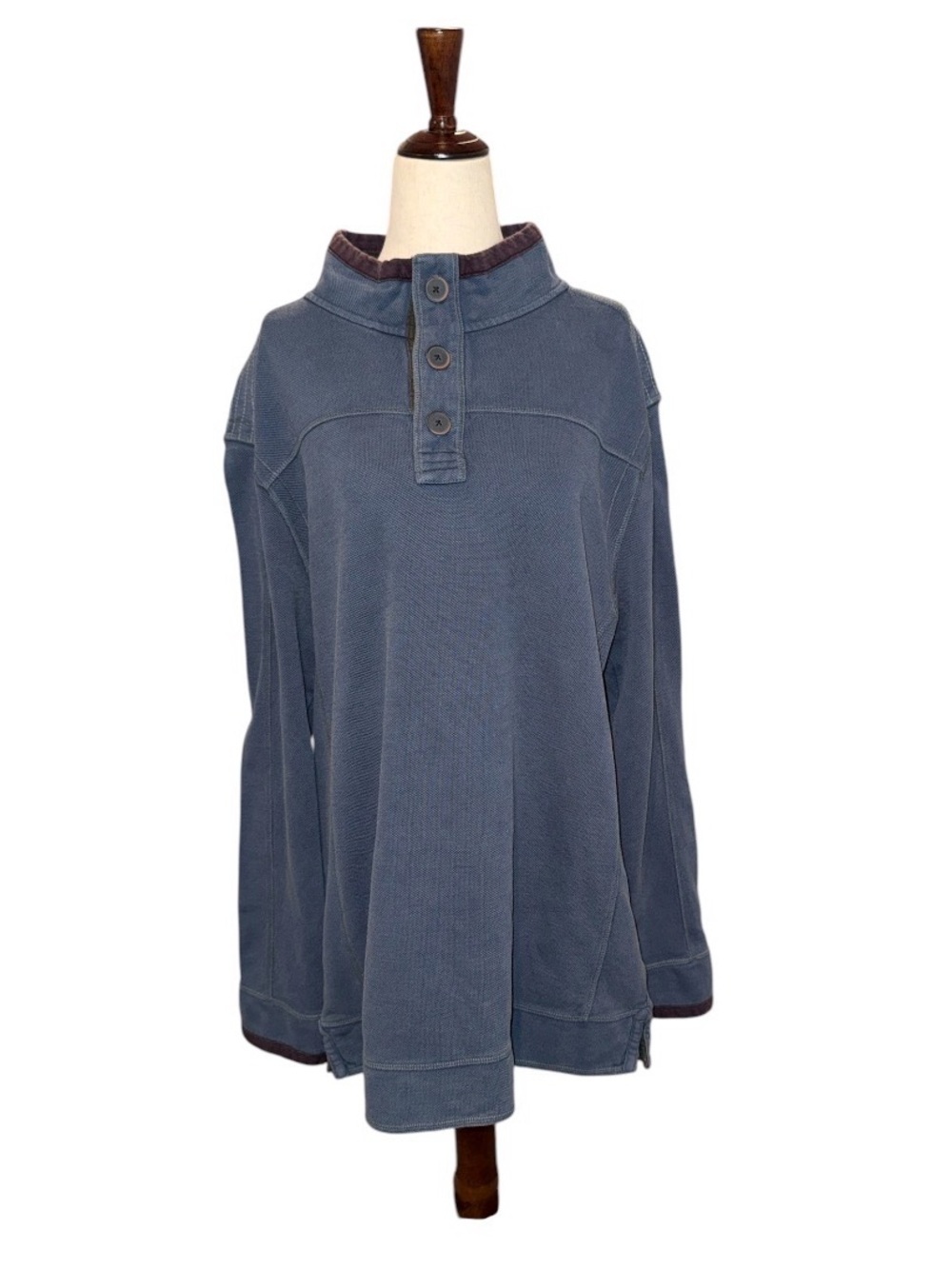 Carbon2Cobalt Large Burgundy Pullover 100% Cotton